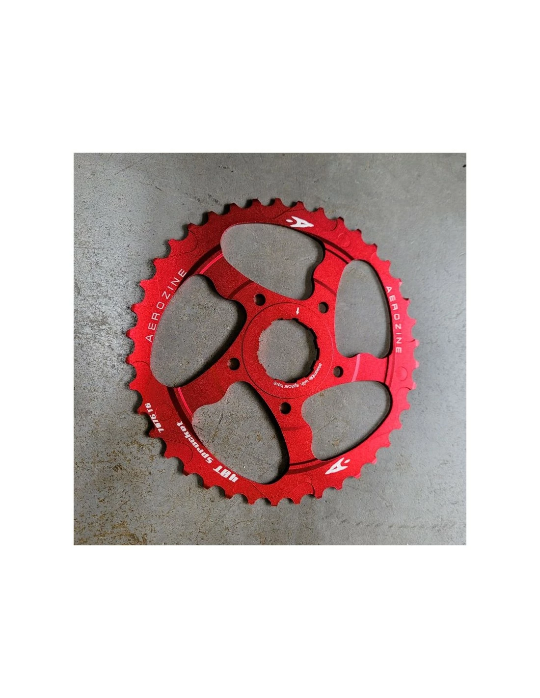 Aerozine Kassetten-Ring Adapter 40 42 Zähne Sprocket Neu 1 Aerozine Kassetten-Ring Adapter 40 42 Zähne Sprocket Neu