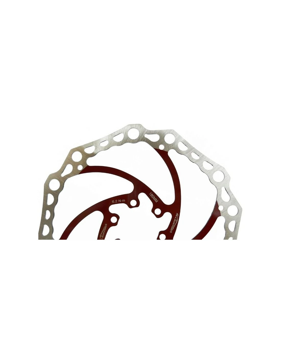 Alligator Bremsscheibe 6-Loch Disc Red/Silv/Blk Neu 1 Alligator Bremsscheibe 6-Loch Disc Red/Silv/Blk Neu