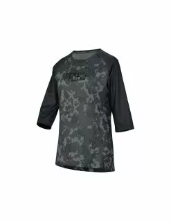 IXS Women Jersey Carve Black Camo Shirt Lagoon Neu