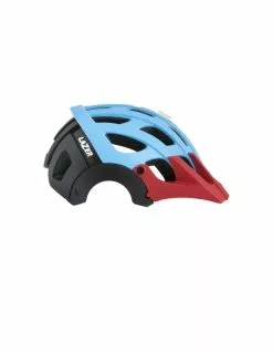 Lazer Revolution MTB-Helm Blue Mat Red Visor Neu