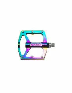 NOW8 Flatpedal M46 Oilslick Rainbow 342g/pr CroMo Achse Neu