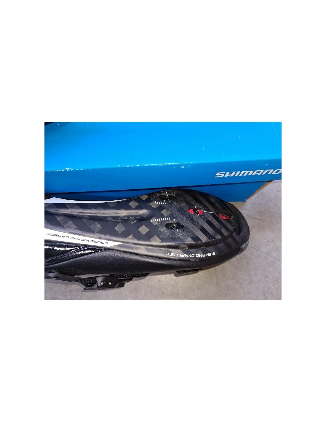 Shimano SH-RP9 Rennradschuhe Carbon Black White Neu 5 Shimano SH-RP9 Rennradschuhe Carbon Black White Neu – Bild 5